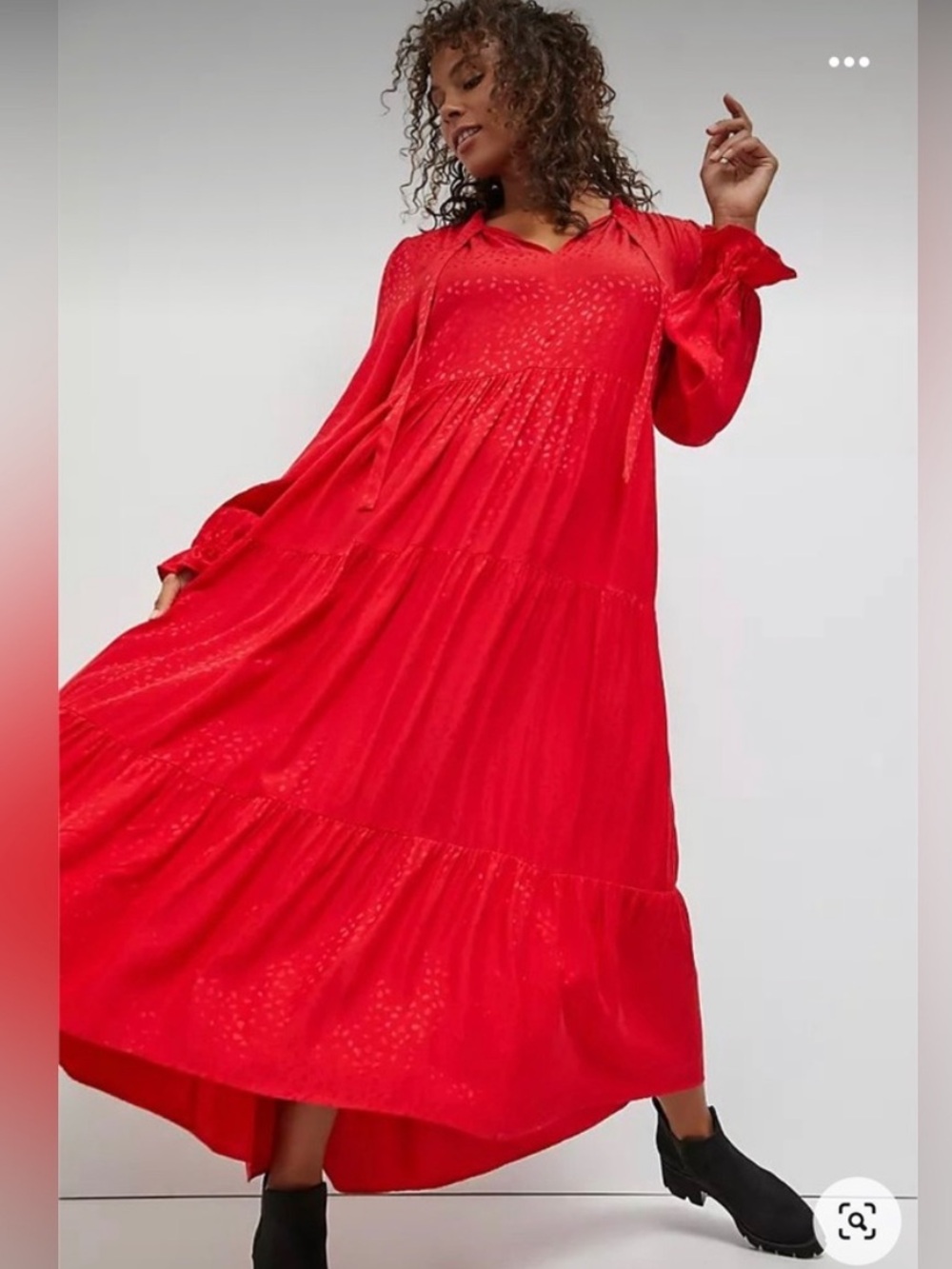 NWOT retail $180 Size M #Anthropologie #Maeve Wendy Tiered Maxi Dress in red.